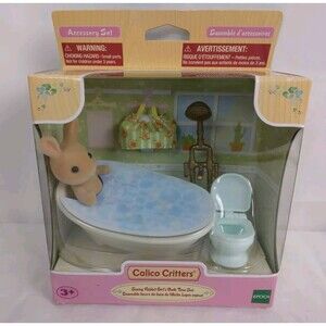 Calico Critters "Sunny Rabbit" Girl’s Bath Time Set Sylvanian Family Epoch Toy